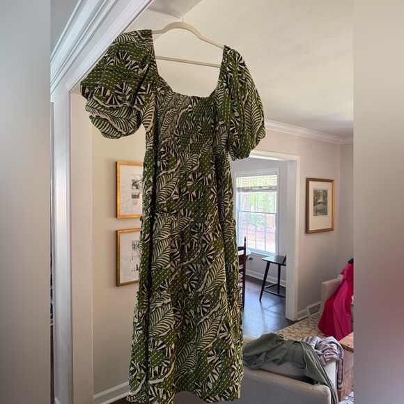 THML Tropical Leaf Midi Dress - Picture 4 of 4